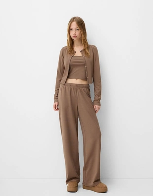 Кардиган с пуговицами и топом- Заказать в России