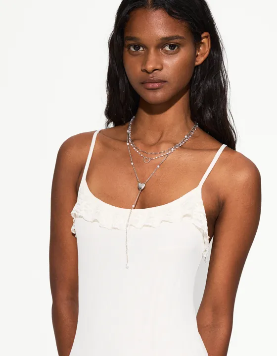 Набор из трех ожерелий с подвесками