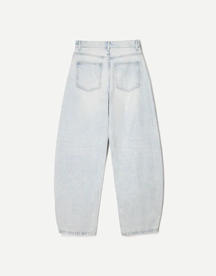 Джинсы barrel с широкими штанинами- Заказать в России