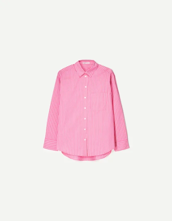 Oversize poplin shirt