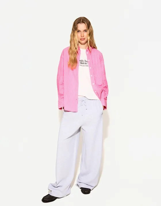 Oversize poplin shirt