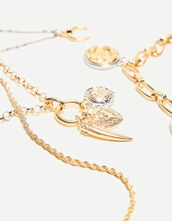 Набор из четырех цепочек с подвесками