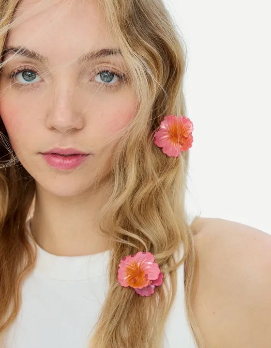 Набор из 3 заколок для волос “Цветы”