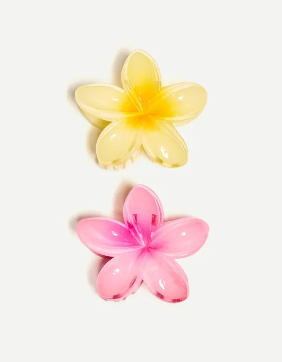 Набор из 2 заколок для волос “Цветы”