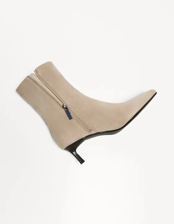 Ботильоны на среднем тонком каблуке