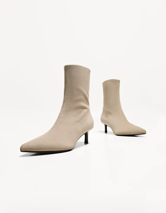 Ботильоны на среднем тонком каблуке