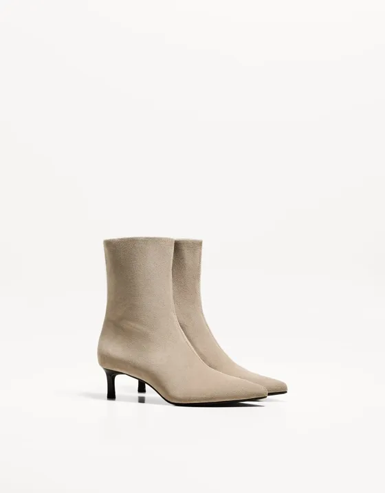 Ботильоны на среднем тонком каблуке