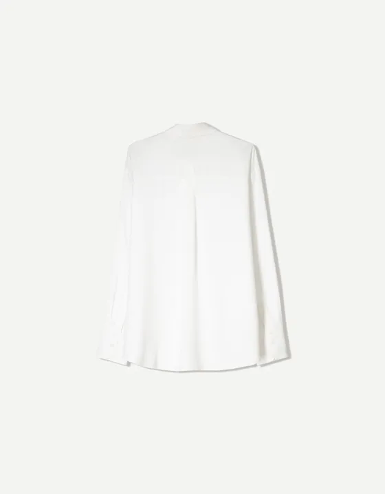 Рубашка oversize из смесового льна