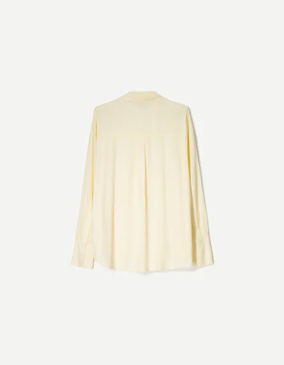 Long sleeve oversize linen shirt