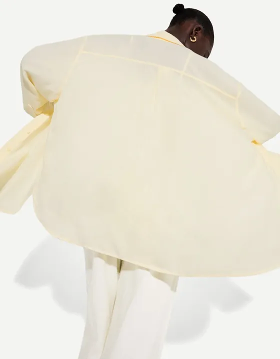 Long sleeve oversize linen shirt