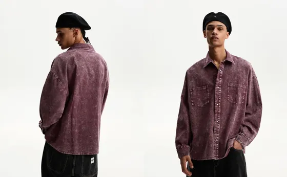 Рубашка в стиле oversize с длинными рукавами