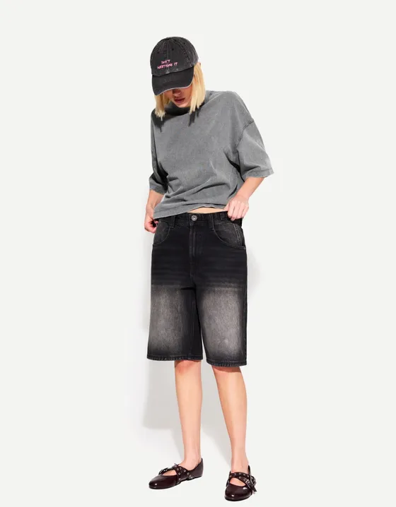 Heavy cotton boxy fit short sleeve T-shirt