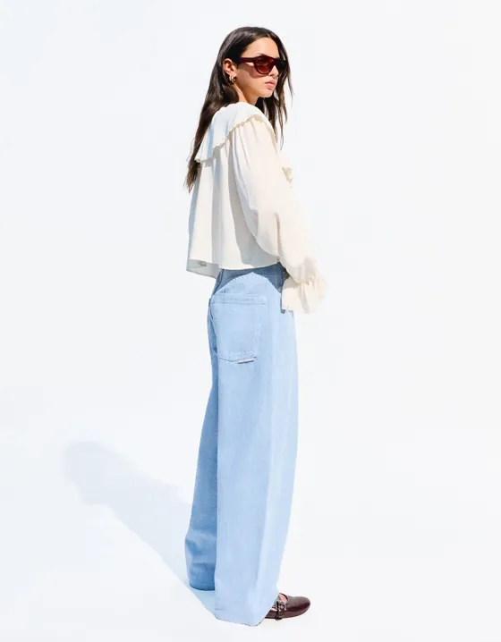 Super baggy full-rise jeans