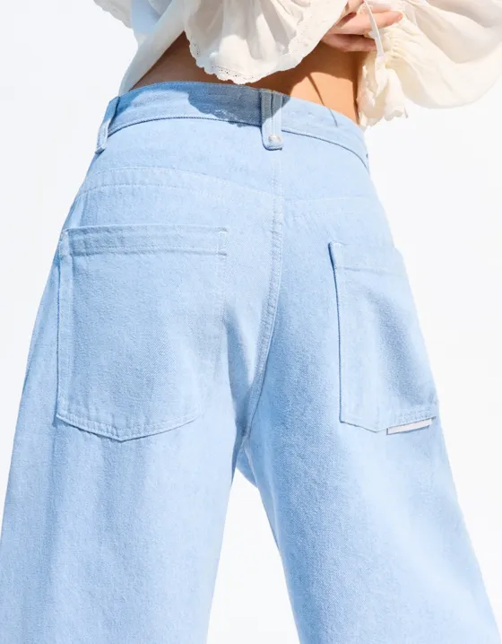 Super baggy full-rise jeans