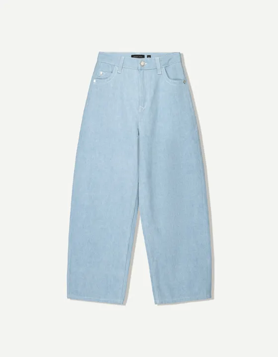 Super baggy full-rise jeans