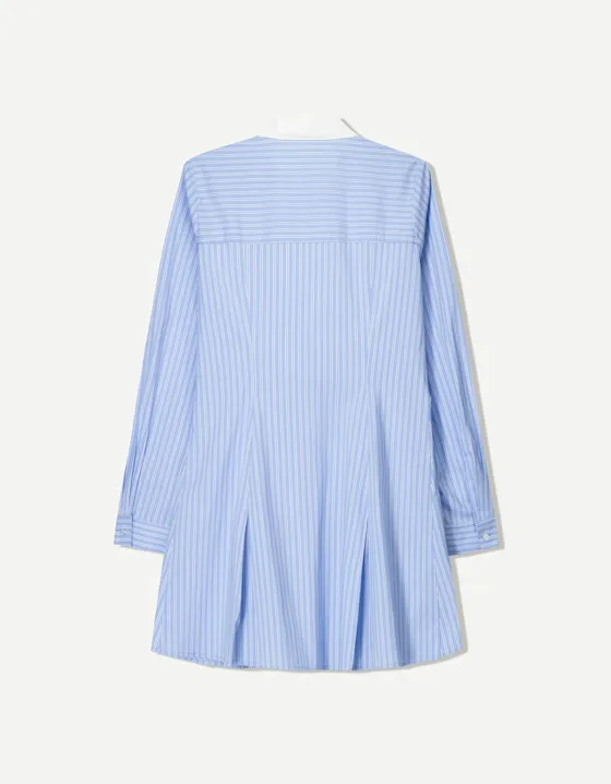 Mini poplin shirt dress