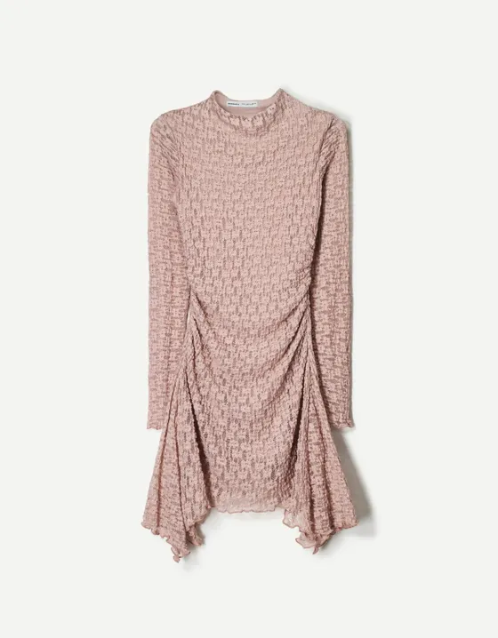 Gathered mini dress