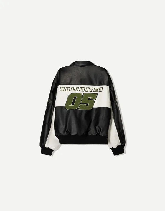 Куртка из искусственной кожи