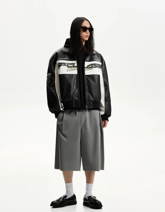 Куртка из искусственной кожи