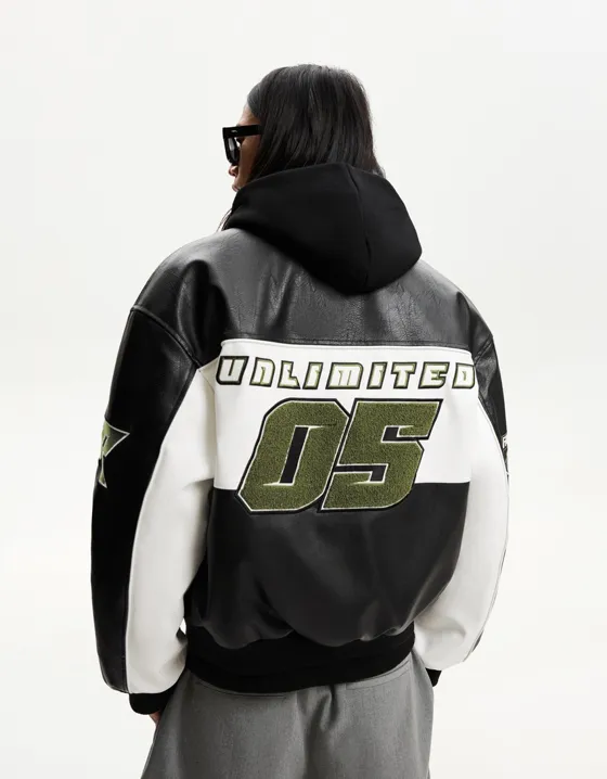 Куртка из искусственной кожи