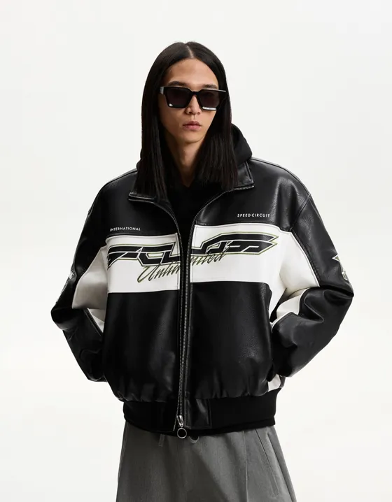 Куртка из искусственной кожи