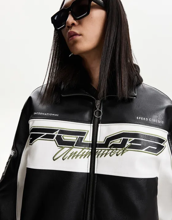 Куртка из искусственной кожи