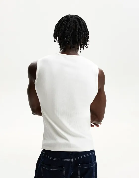 Майка в рубчик