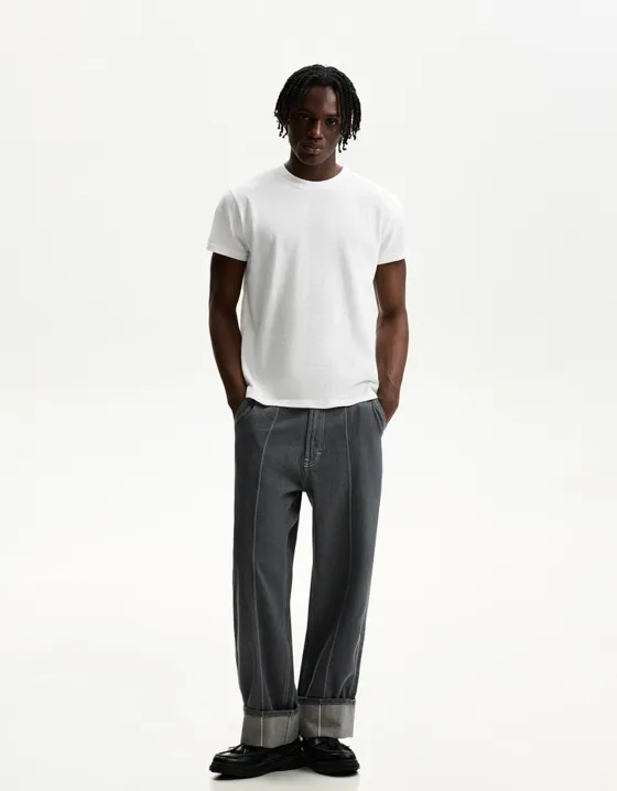 Футболка из рельефной ткани