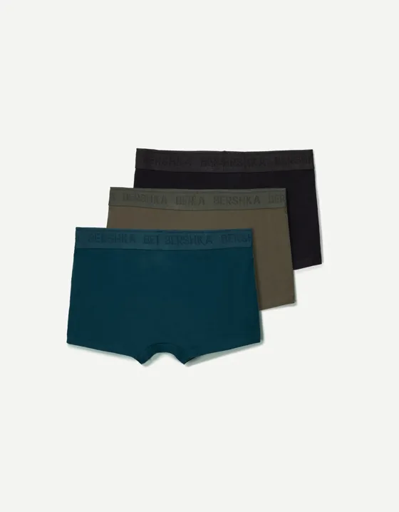 3-pack of boxers with printed waistband