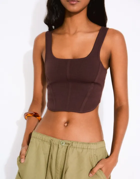 Топ-корсет на бретелях