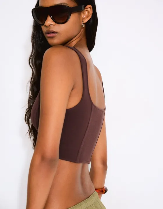 Топ-корсет на бретелях