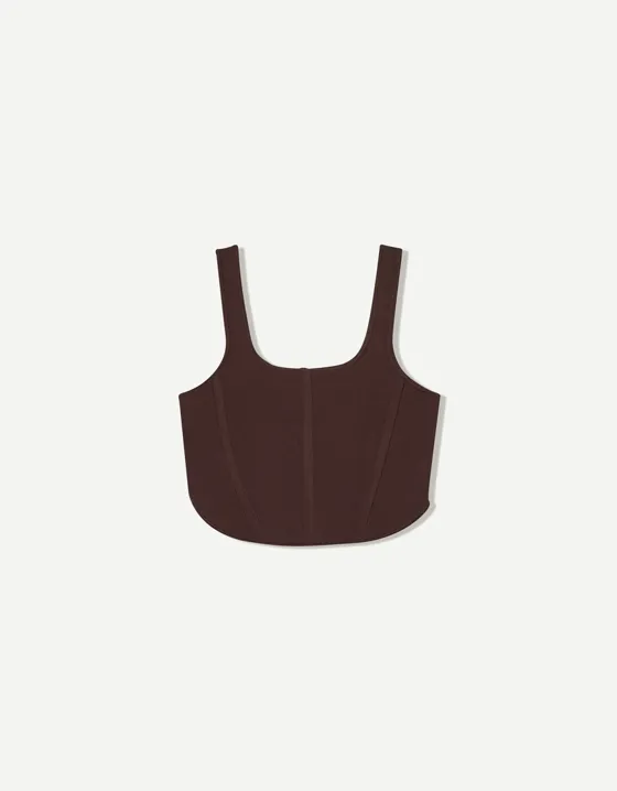 Топ-корсет на бретелях