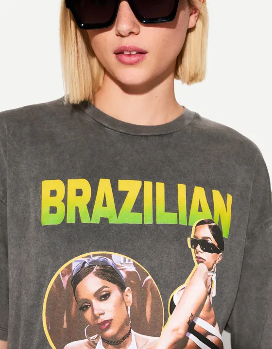 Футболка Anitta с принтом Brazilian Energy