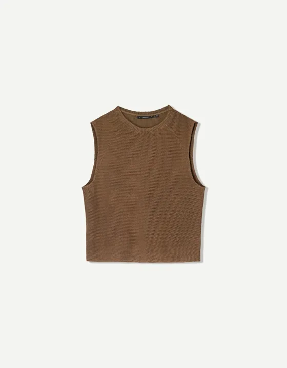 Футболка свободного кроя без рукавов