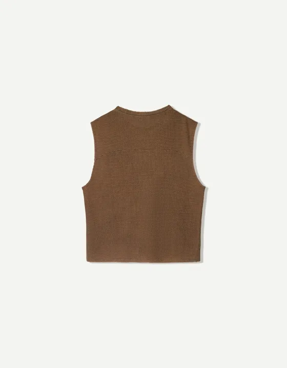 Футболка свободного кроя без рукавов