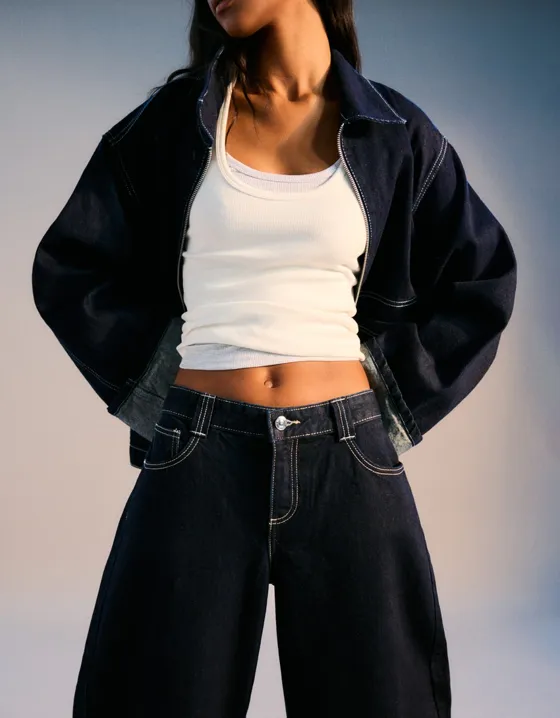 Джинсы barrel свободного кроя