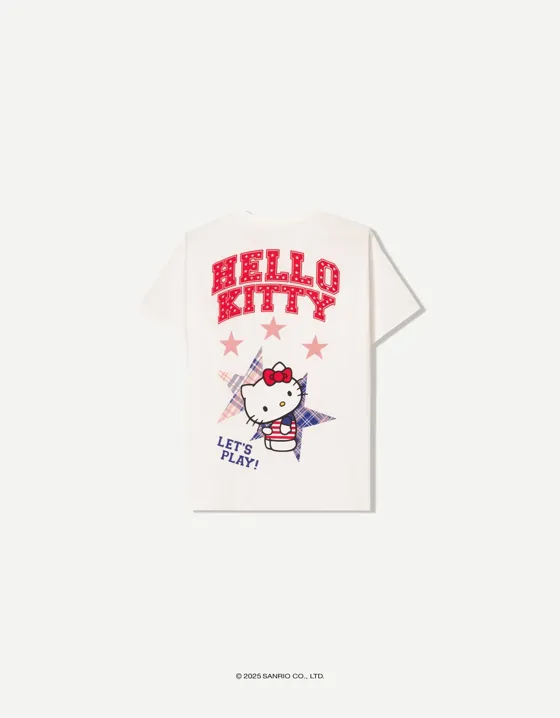 Футболка с короткими рукавами и принтом Hello Kitty