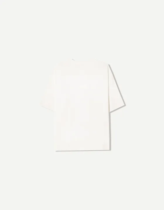 Футболка с V-образным вырезом и принтом