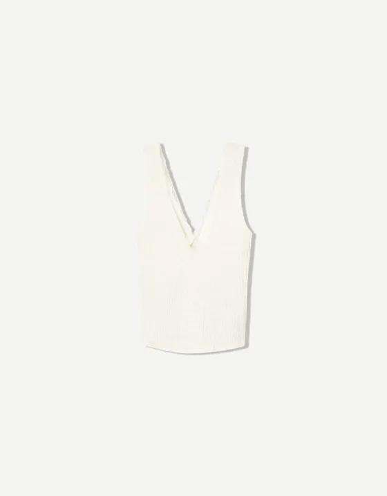 Кружевной топ из рельефной ткани