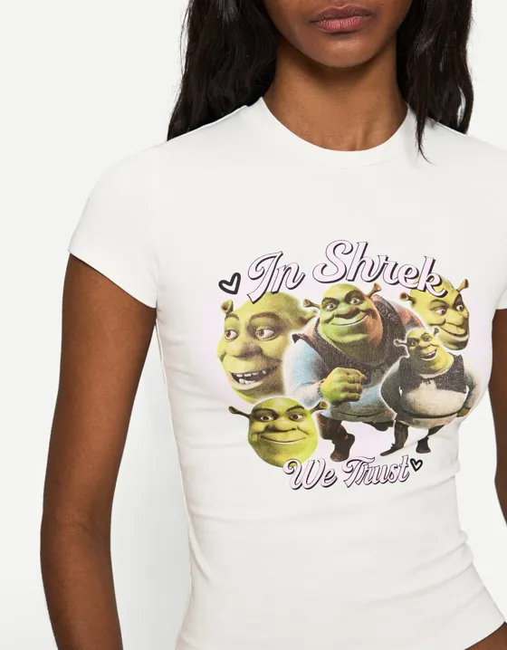 Футболка с короткими рукавами и принтом «Шрек»
