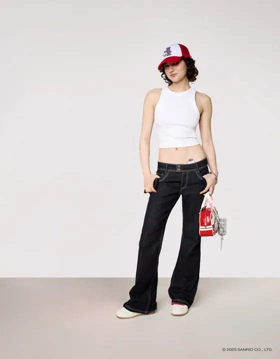 Джинсы bootcut Hello Kitty