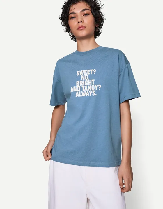 Футболка оверсайз с принтом