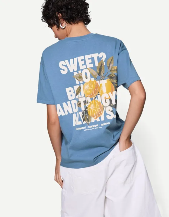 Футболка оверсайз с принтом