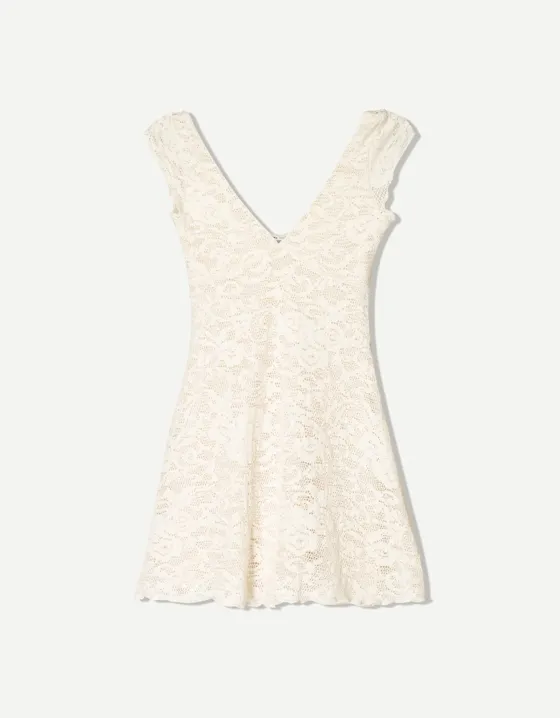 Платье мини в стиле рустик