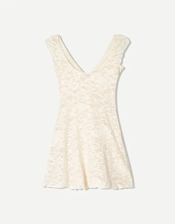 Платье мини в стиле рустик