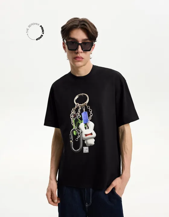 Футболка Bershka Wearable Art