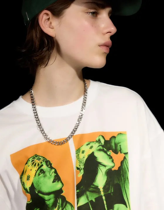 Футболка с короткими рукавами и принтом Billie Eilish
