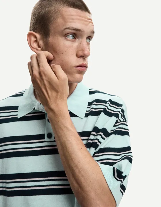 Поло в полоску