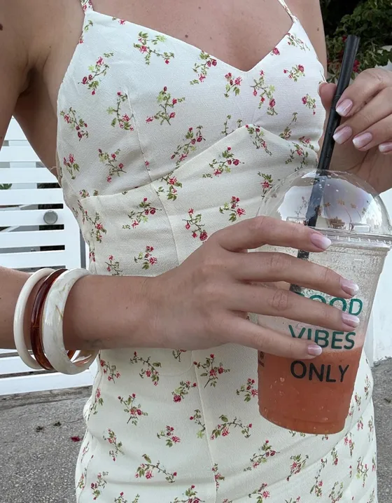 Платье миди с принтом