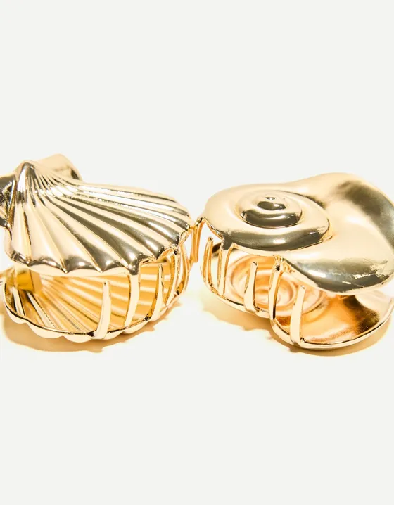 Набор из 2 заколок для волос «Ракушки» — Signature Edition